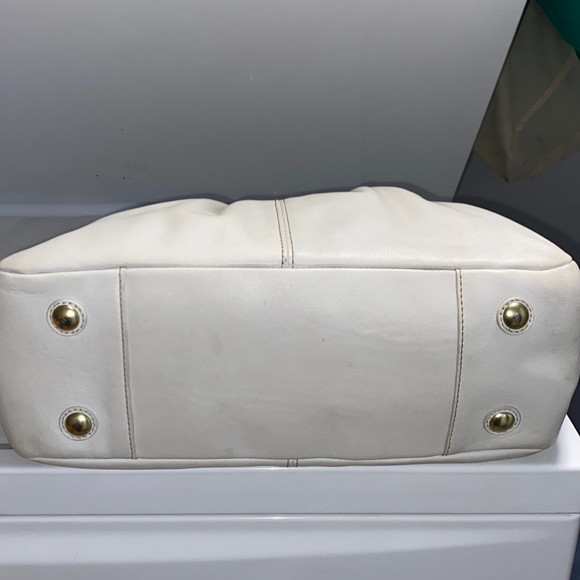 Coach White leather vintage satchel purse - Picture 3 of 14